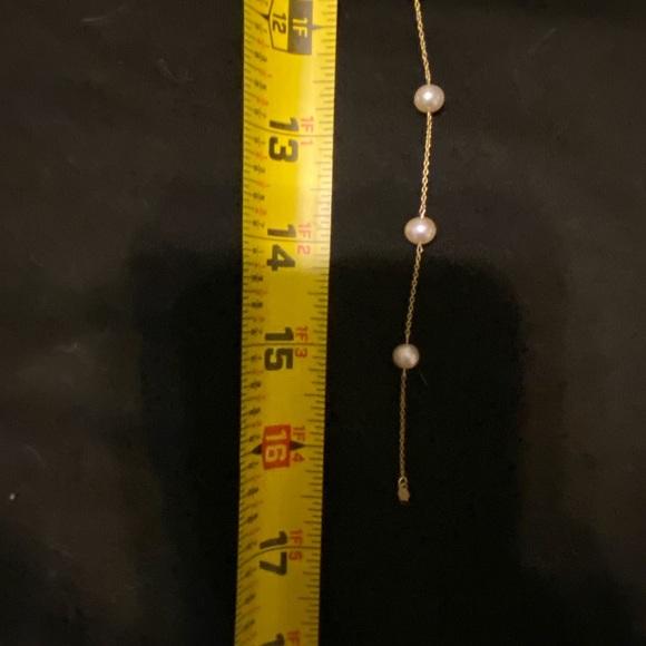 14K Pearl Necklace Vintage Choker - Picture 6 of 9